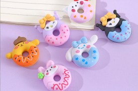 Set 4 gomas DONAS personajes